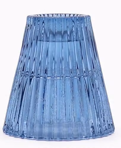 Serenityy Flip Glass Candle Holder for Tealights, Taper and Pillar Candles in Royal Blue – 1