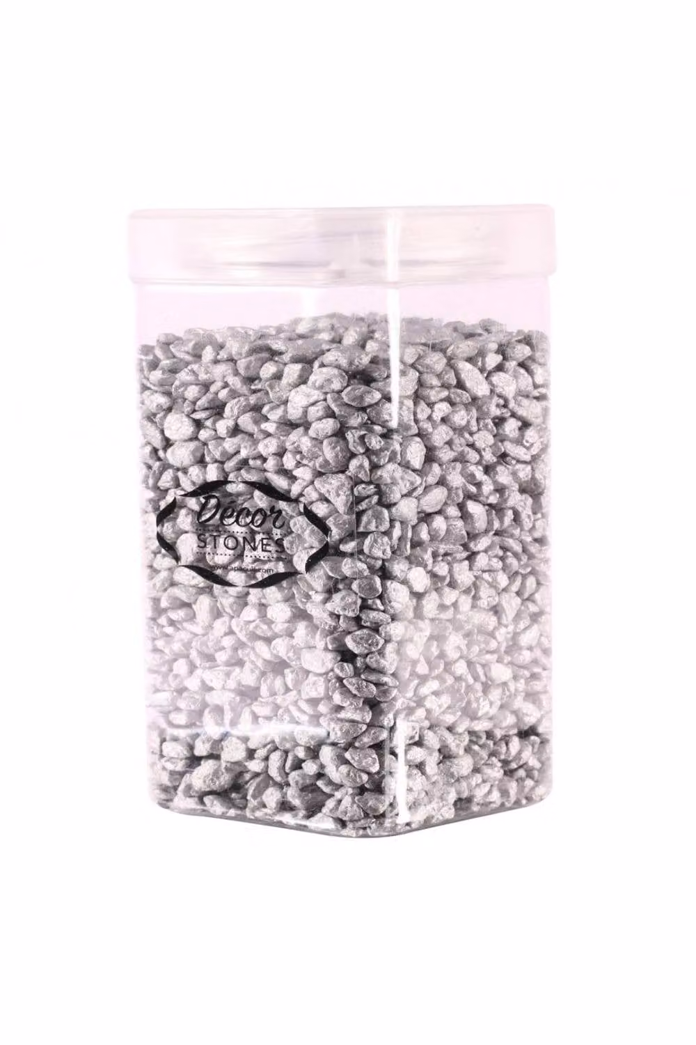 KDMD 3 Pack of Silver Decorative Stones, 750 g per Jar – 2