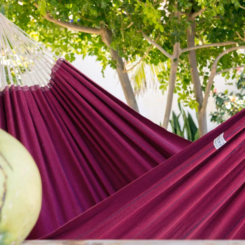 Amazonas Arte Double Traditional Cotton Hammock in Purple – 5