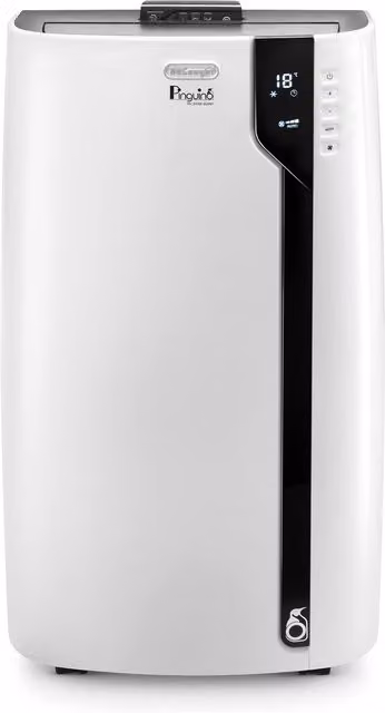 DeLonghi Pinguino PACEX100 Silent Monobloc Portable Air Conditioner with Remote Control, White