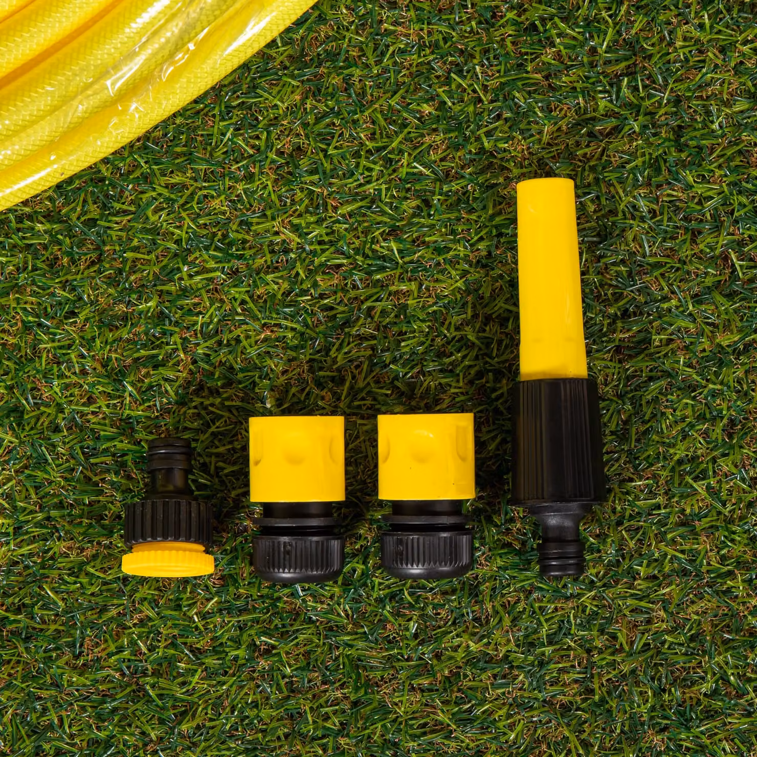Samuel Alexander 25m Kink Resistant Professional Garden Hose Pipe in Yellow with Fittings – 3