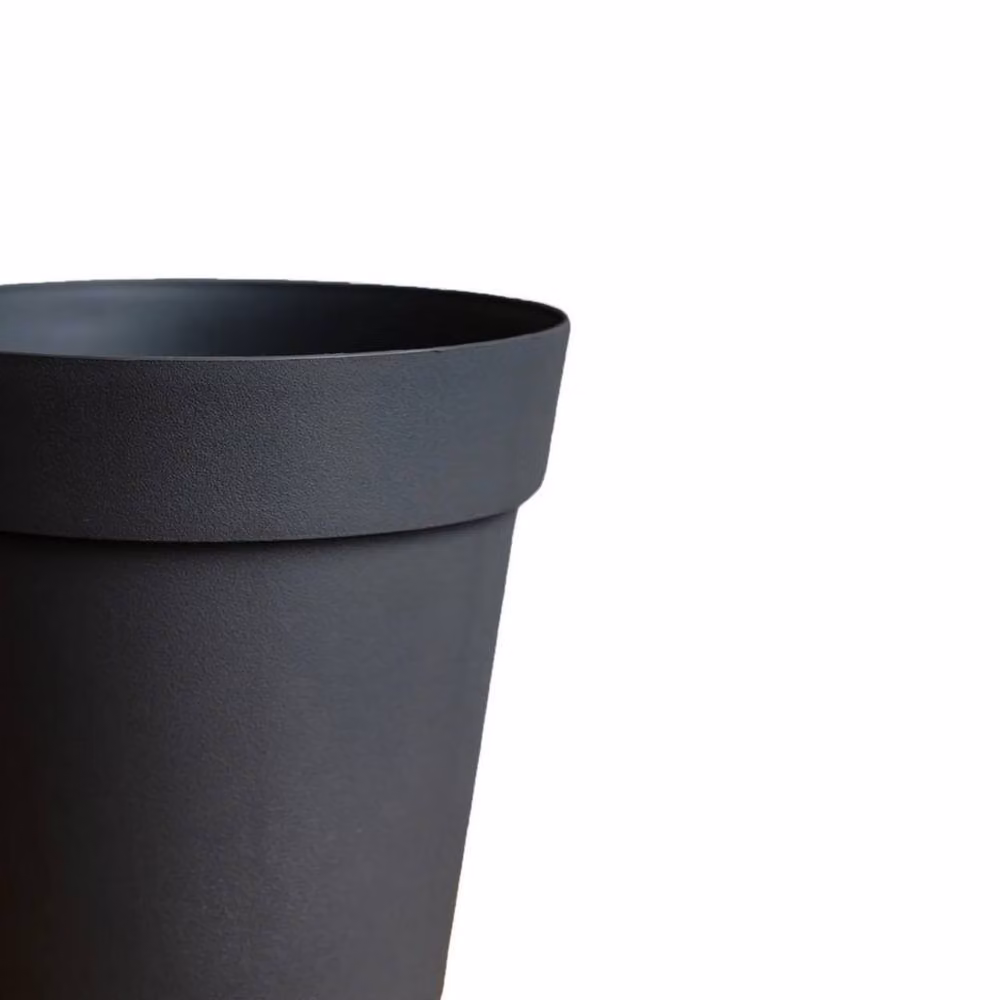 Lemon Pavilion Furniture and Decor Cleo High Planter Tub in Black and Dark Grey, W: 39.5 cm, D: 39.5 cm, H: 55 cm – 2