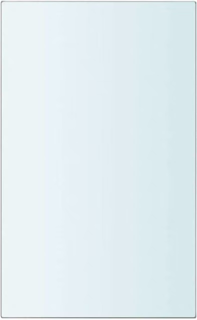Berkfield Home Clear Glass Shelf Panel W/D/H: 20 x 12 x 1.0 cm