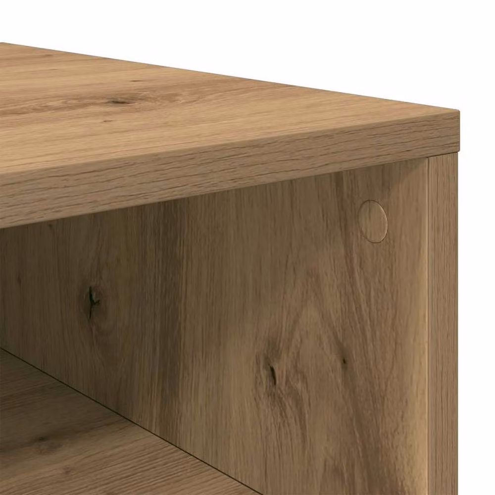 Berkfield Home Artisan Oak Shoe Rack in Brown, W: 54 cm, D: 34 cm, H: 100.5 cm – 4