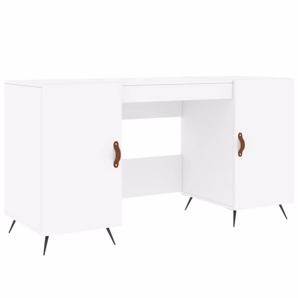 Berkfield White Writing Desk, W/D/H: 140 x 50 x 75 cm – 2