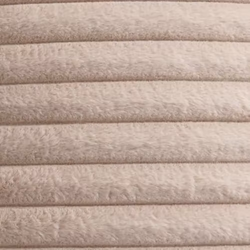 Appletree Faux Fur Quilted Throw in Beige and Sand, W/D/H: 180 x 130 cm – 3