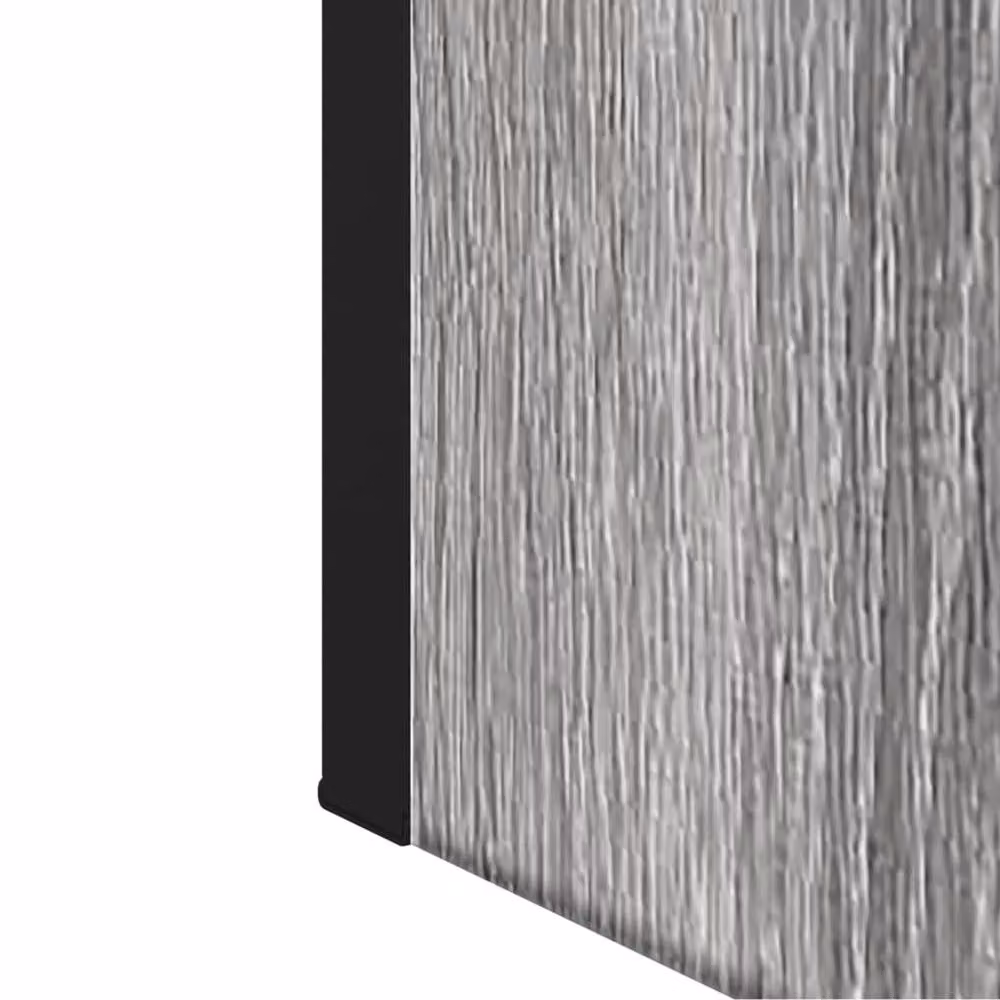 Berkfield Home Grey Sonoma Bathroom Mirror Cabinet with Hinged Glass Doors, W: 60 cm, H: 60 cm, D: 16 cm – 7