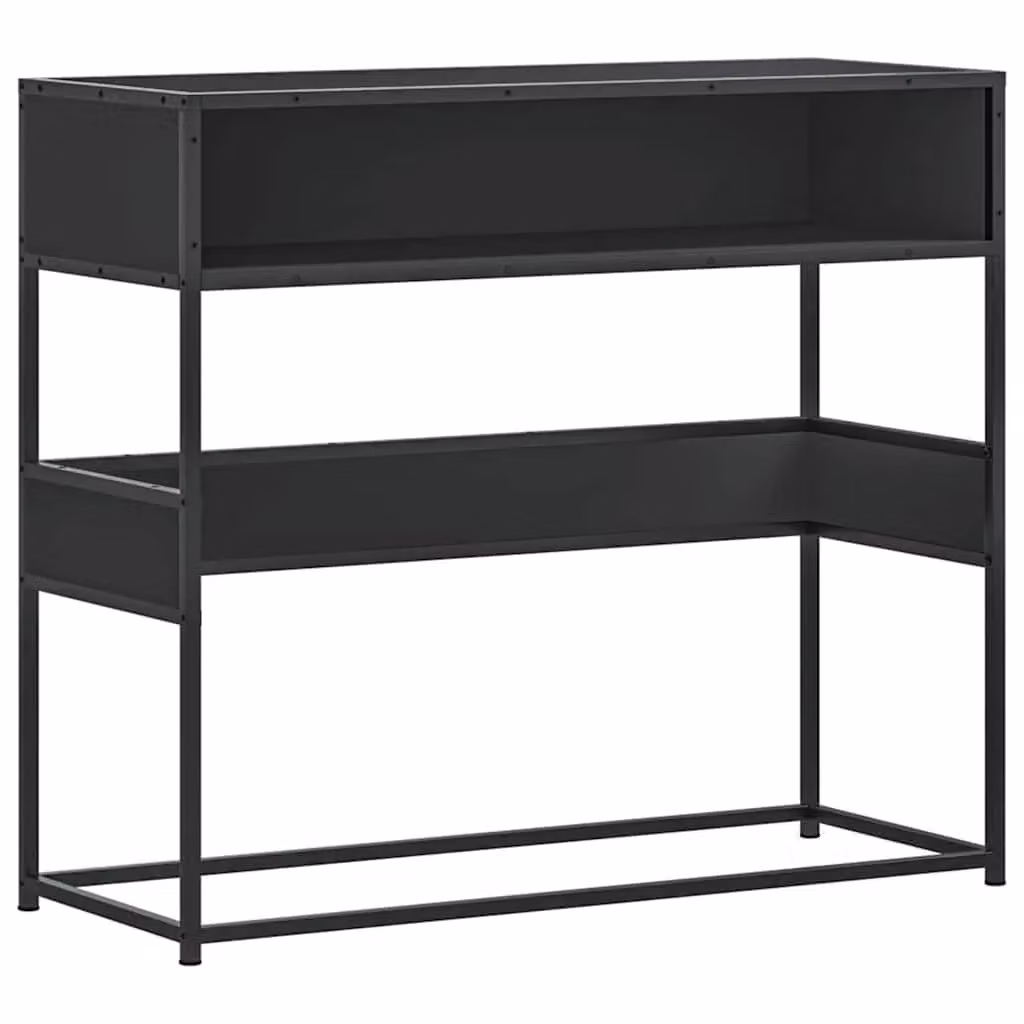 Berkfield Home Industrial Console Table in Black, W/D/H: 90 x 35 x 80 cm – 2
