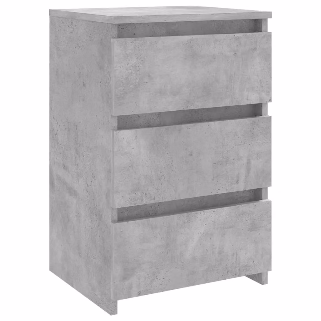 Berkfield Home Bedside Cabinet in Concrete Grey, W/D/H: 40 x 35 x 62.5 cm – 2