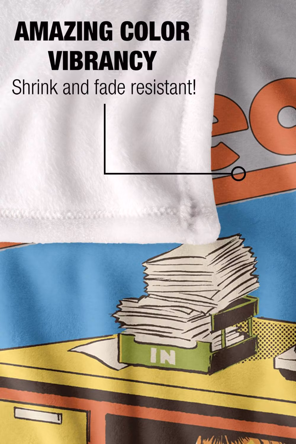 Steven Rhodes Hide From Reality Multicolour Super Soft Fleece Throw Blanket W/D/H: 91 x 147 cm – 3
