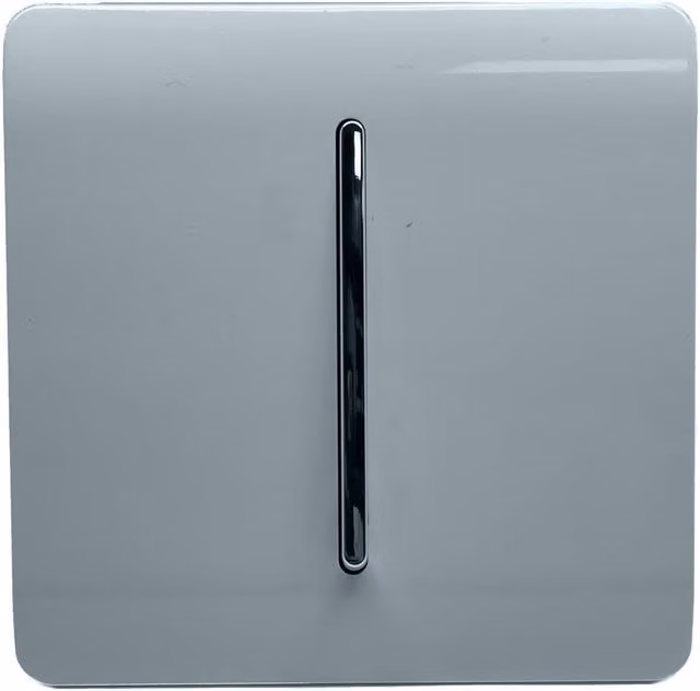 Trendi Modern Plastic 1 Gang 3 Way Intermediate 10 Amp Rocker Light Switch in Grey