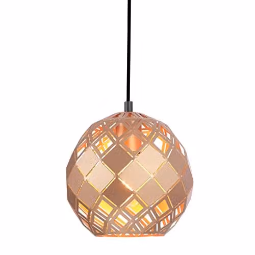 Netlighting Paulela Modern Gold Dome Pendant Ceiling Light with E27 Socket