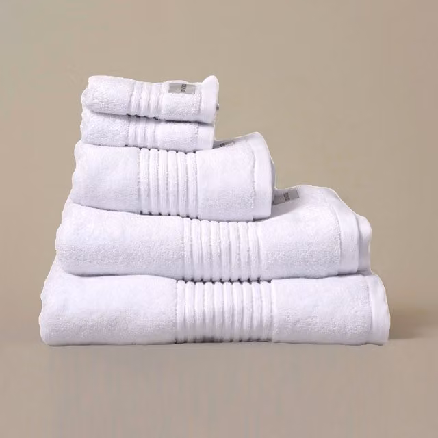 Misona Ultra Soft Bamboo and Cotton Bath Towel, White, W: 70 cm, H: 130 cm