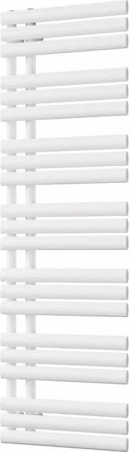 UK Radiators Percival White Steel Towel Radiator, Height: 159.2 cm
