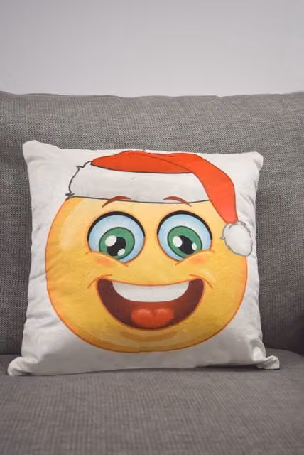 Rapport Home Christmas Icons Multicolour Velvet Polyester Cushion Cover, W/D/H: 43 x 43 x 1 cm – 1