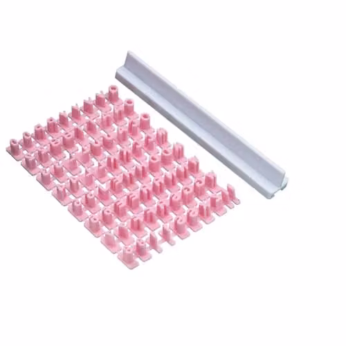 KitchenCraft Sweetly Does It Pink Plastic Fondant Letter Cutters and 73 Alphabet Icing Embosser Stamps Set