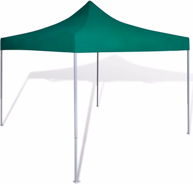 Berkfield Home Foldable Freestanding Tent, Green, W: 300 cm x D: 300 cm – 1
