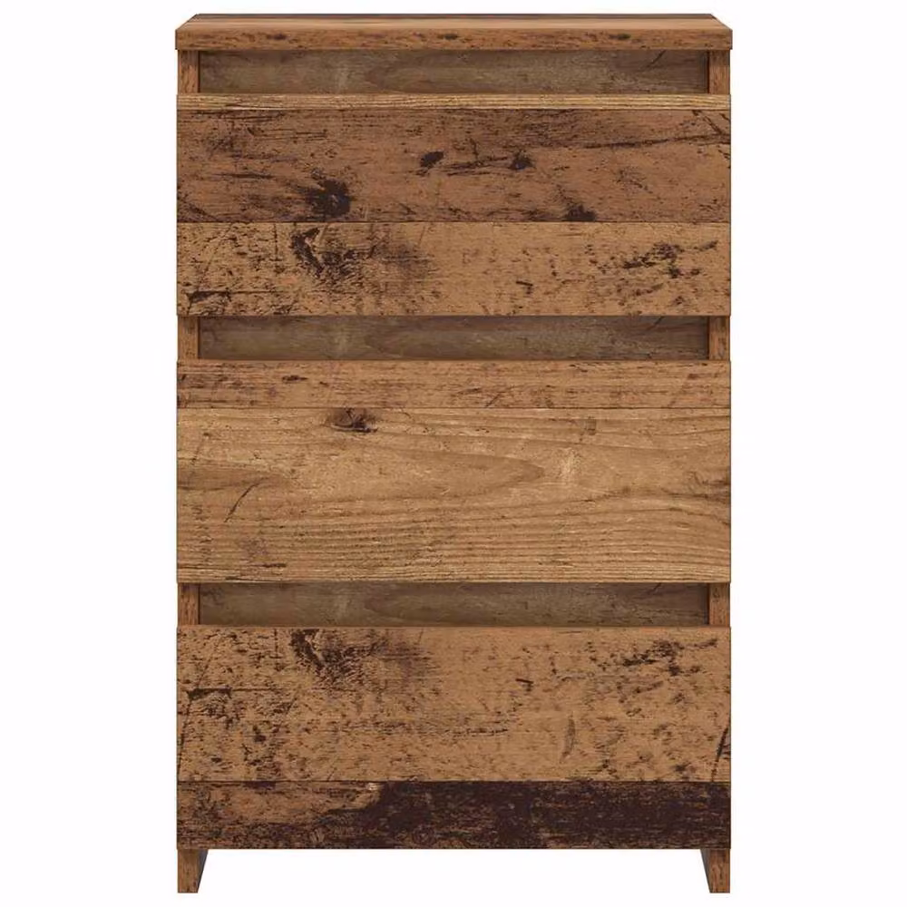 Berkfield Home Set of 2 Bedside Cabinets in Brown Old Wood, W/D/H: 40 x 35 x 62.5 cm – 3