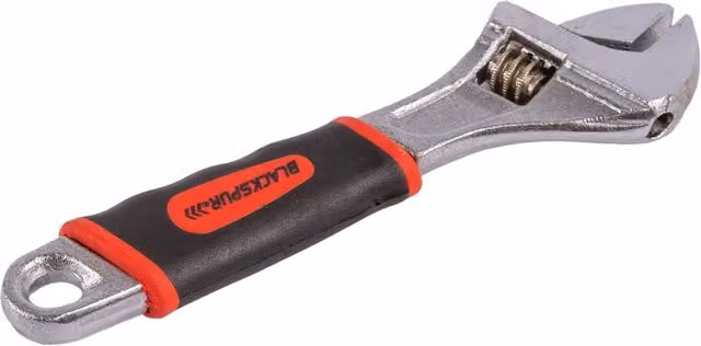 Blackspur 15 cm Forged Steel Adjustable Wrench in Yellow