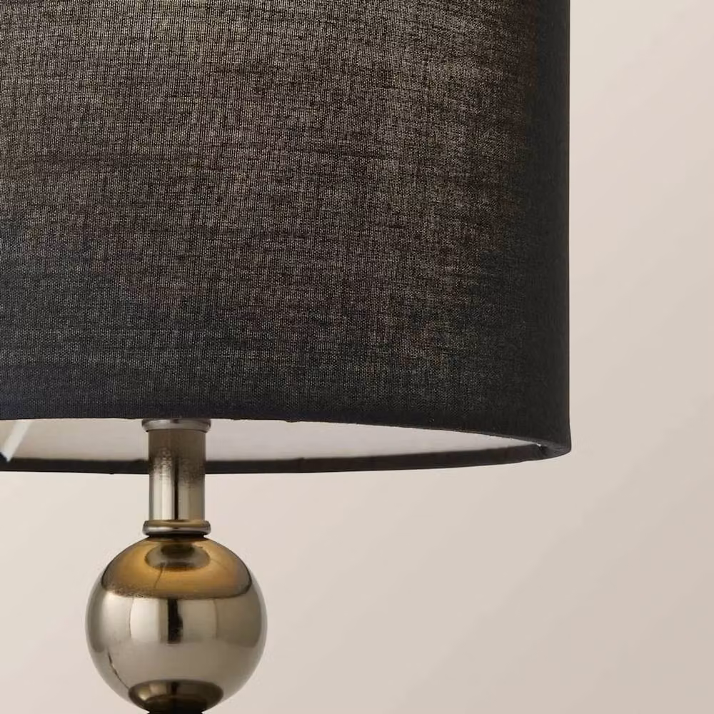 FORGEVIO Modern Metal Ball Design Table Lamp in Black Chrome – 2