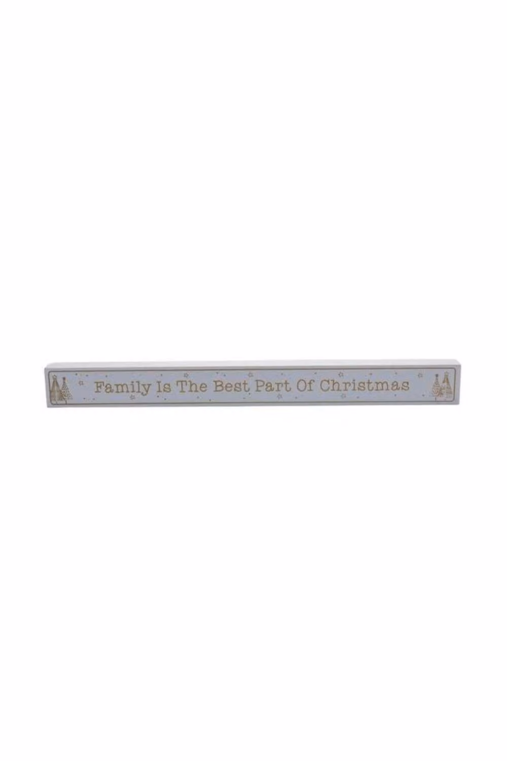KDMD Family Is The Best Part of Christmas Plaque 3 Pack in Grey and Gold Wood – 2