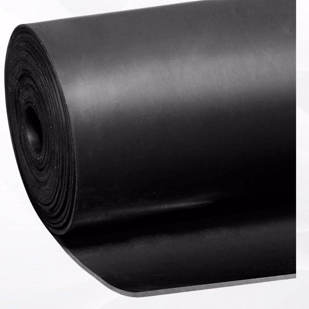 Ark Mat Smooth Rubber Flooring Matting, Black, W: 1 m, L: 4 m, H: 0.5 cm – 4
