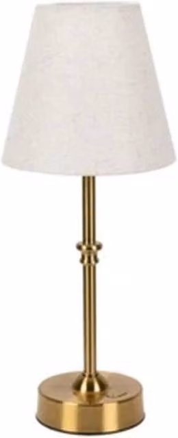 EONLION Traditional Touch Table Lamp in Antique Brass with Rechargeable LED Light
