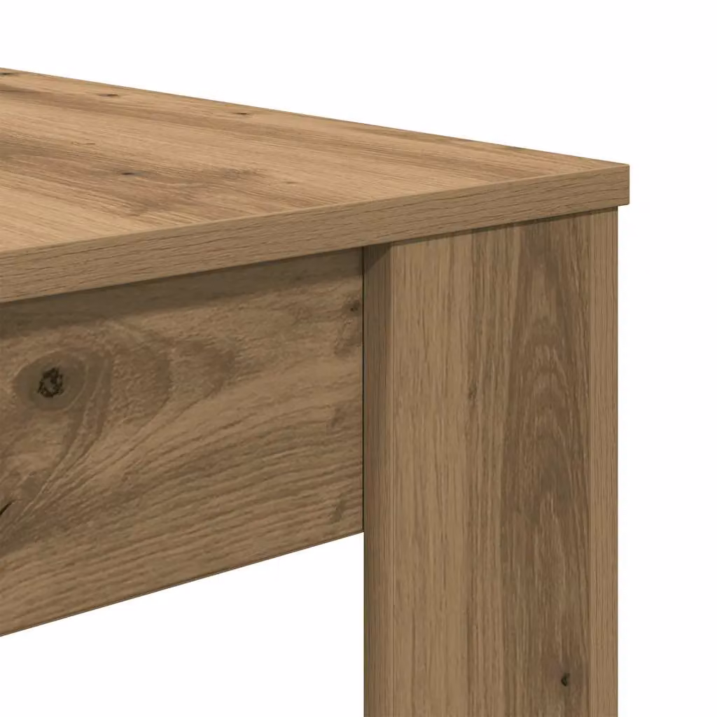 Berkfield Home Artisan Oak Dining Table in Brown, W/D/H: 120 x 60 x 76 cm – 4