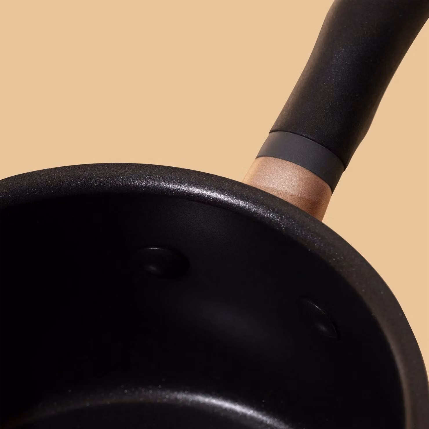 Meyer Accent Ultra Durable Non Stick Saucier Pan, Induction Suitable, Black, Diameter: 22 cm – 3