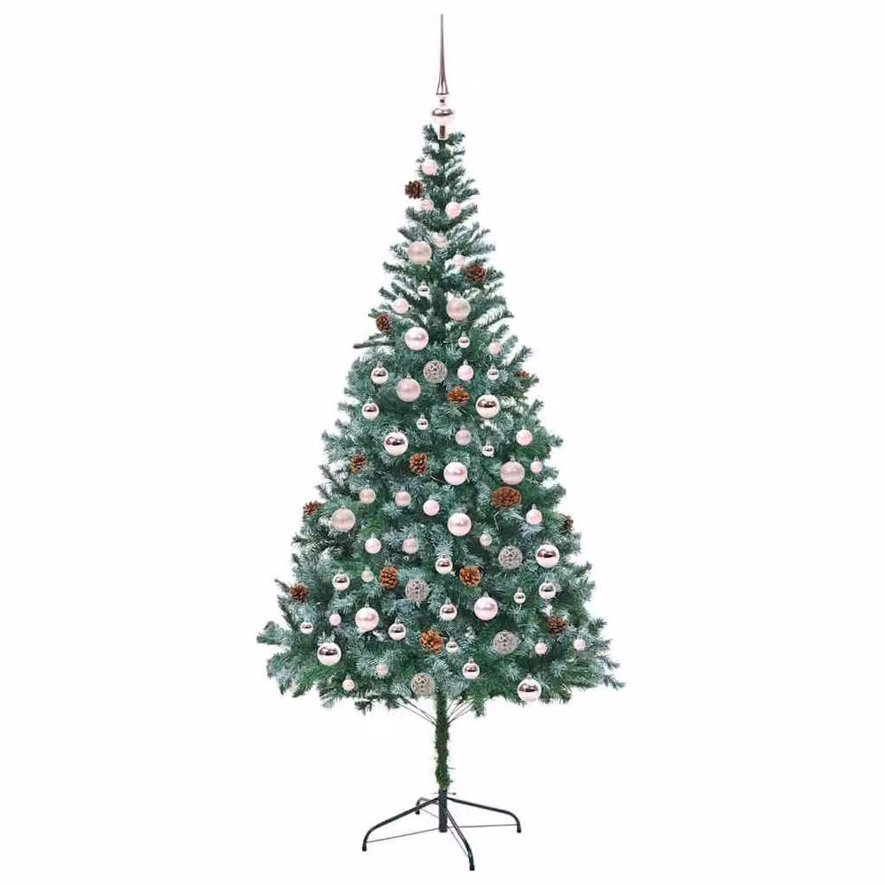 Berkfield Home Artificial Green Christmas Tree with Stand, Height: 210 cm – 3