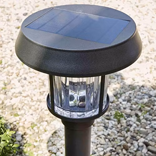 Luxform Pollux Intelligent Solar LED Post Light with Dusk Sensor in Silver – 3