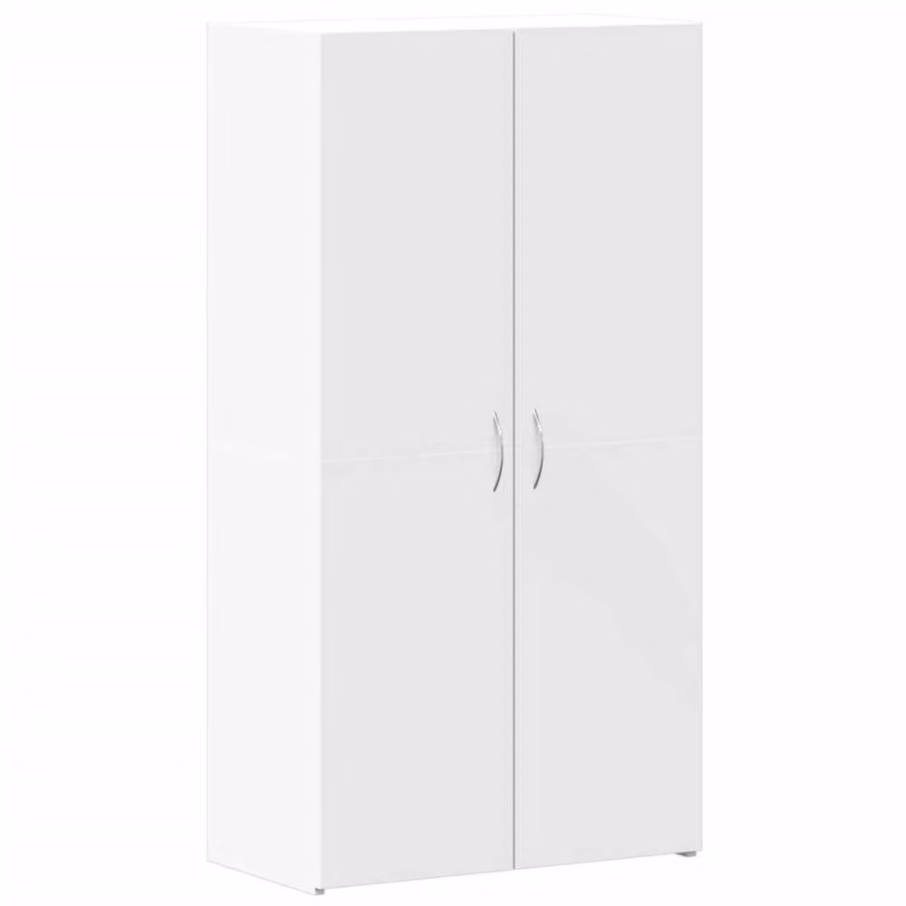 Berkfield Home Durable White File Cabinet with Hinged Doors, W/D/H: 60 x 32 x 115 cm – 2