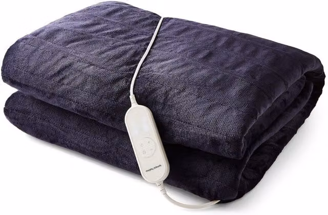 Morphy Richards EverCosy Large Blue Fleece Electric Heated Throw