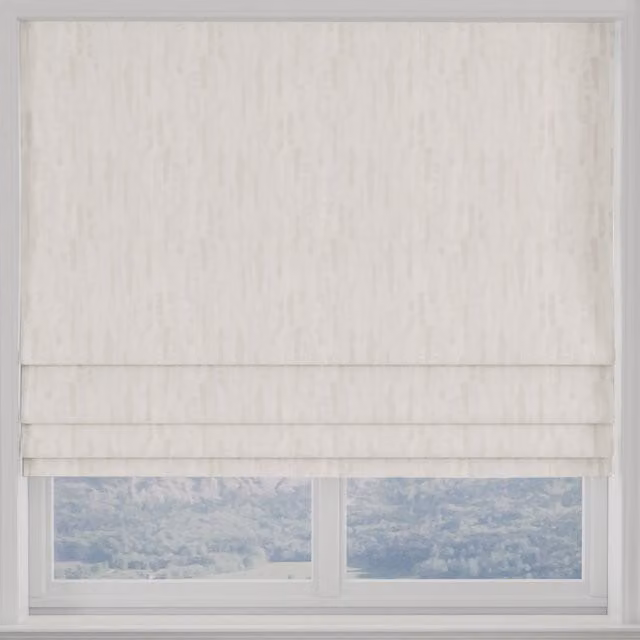 Terrys Sophie Made to Measure Blackout Roman Blind in Silver, Grey and White