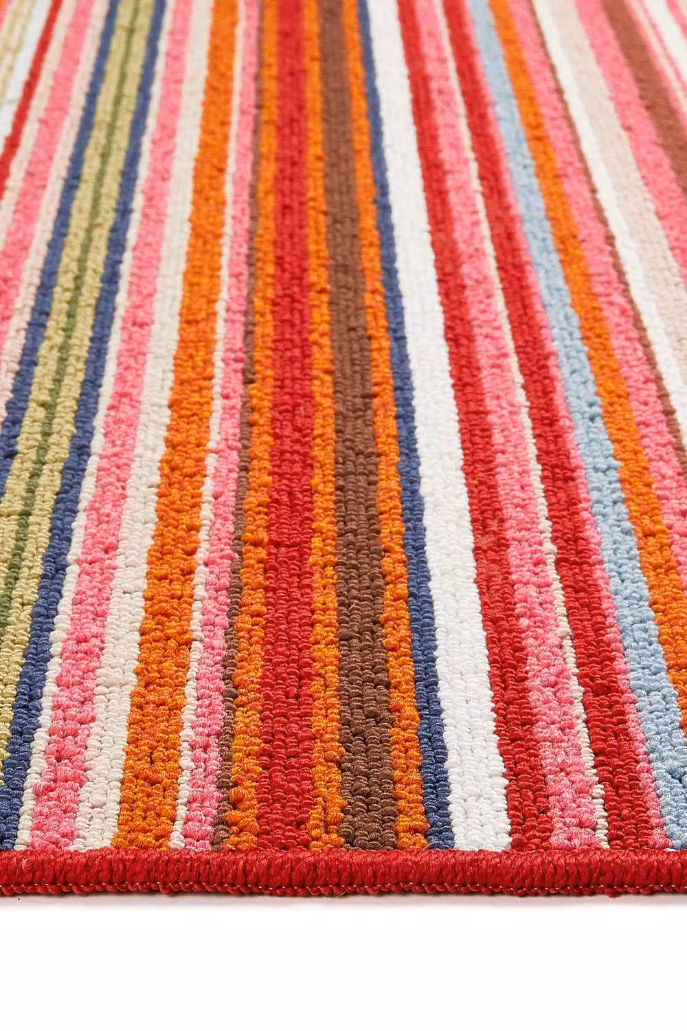 My Mat Multicolour Bright Striped Stain Resistant and Washable Runner, W: 67 cm, L: 150 cm – 6