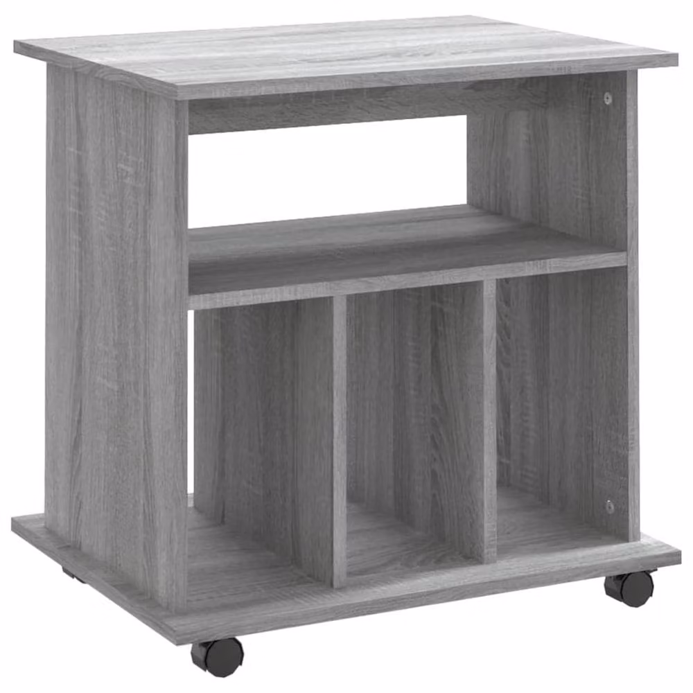 Berkfield Home Rolling Cabinet in Grey Sonoma, W/D/H: 60 x 45 x 60 cm – 2