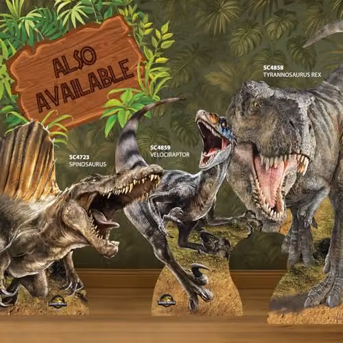 Star Cutouts SC4725 Dilophosaurus Jurassic World Rebirth Cardboard Stand-In Photo Prop, Height: 135 cm – 4