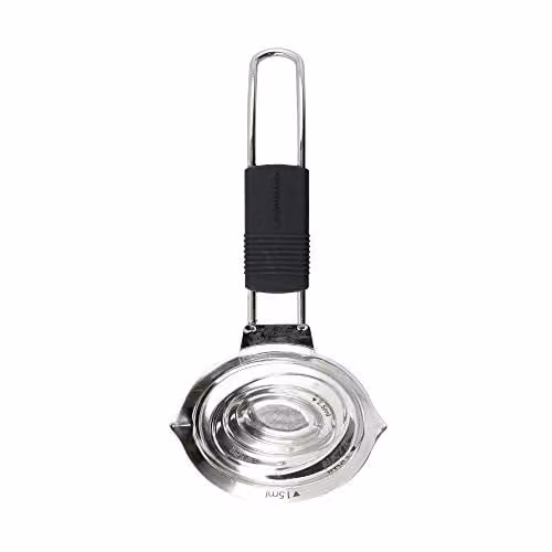 MasterClass All in 1 Nesting Measuring Spoon in Silver Stainless Steel with Printed Scale – 1