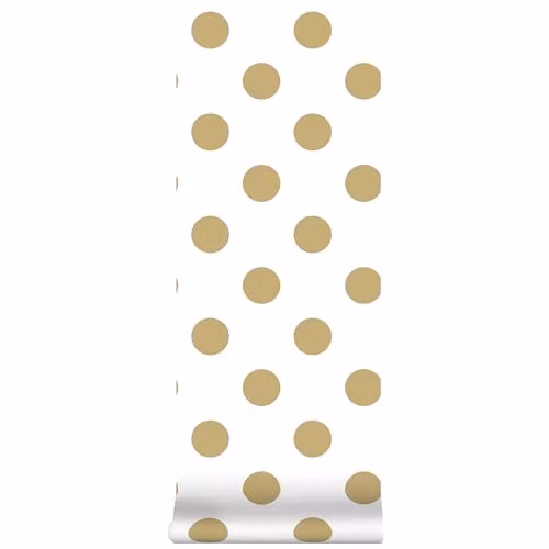 Superfresco Easy Gold and Black Metallic Dotted Abstract Wallpaper