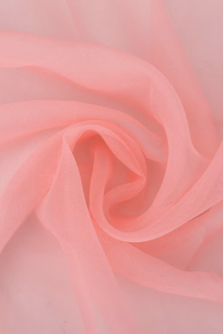 Neel Blue Semi-Transparent Voile Curtain, Pair of 2 Rose Gold Polyester Window Panels, Width: 142 cm, Drop: 183 cm