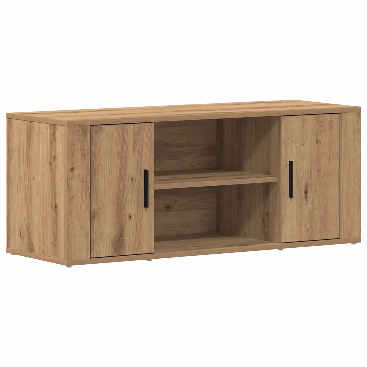 Berkfield Home Artisan Oak TV Cabinet in Brown, W/D/H: 100 x 35 x 40 cm – 2