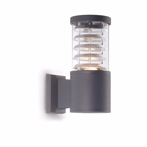 Ideal Lux Netlighting Tronco AP1 Outdoor Wall Light in Anthracite Grey and Black with E27 Socket and IP44 Rating – 1