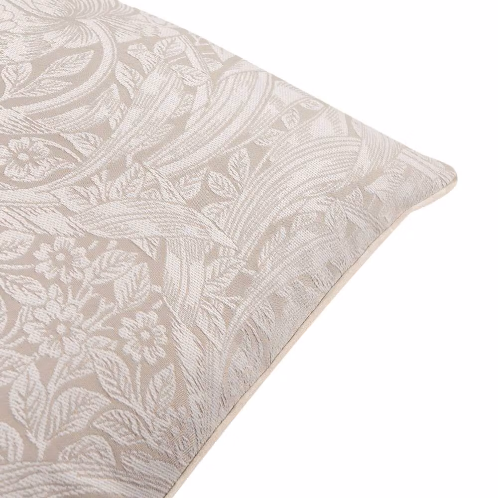 Morris & Co Pimpernel Floral Jacquard Square Cushion in Beige, W/D/H: 55 x 55 x 55 cm – 2