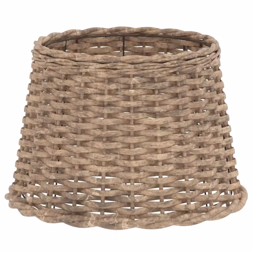 Berkfield Home Brown Wicker Cone Lamp Shade, W: 40 cm, H: 26 cm – 2
