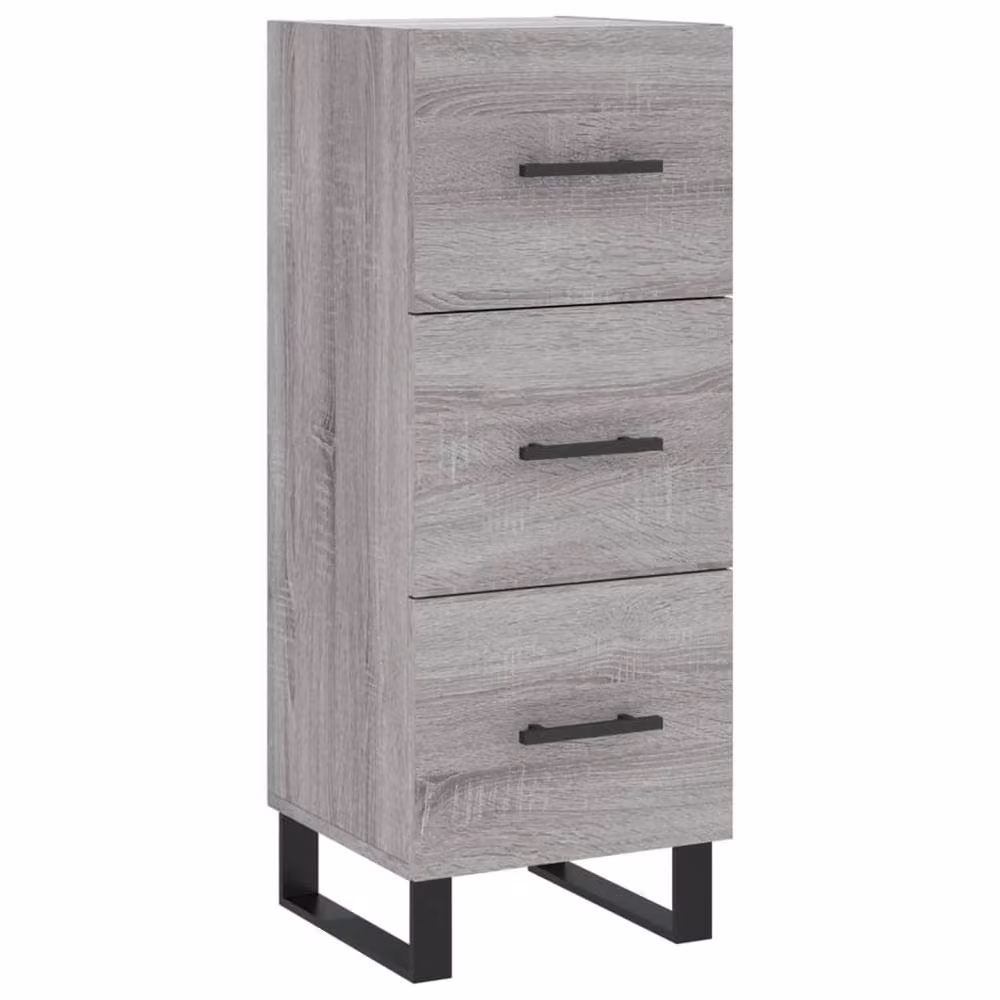 Berkfield Home Grey Sonoma Sideboard in Engineered Wood, W/D/H: 34.5 x 34 x 90 cm – 3