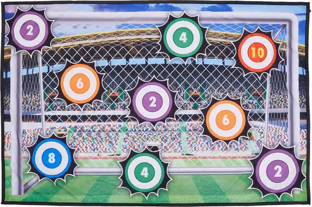 Kidkid Football Target Set Ball Game Toy in Purple and Multicolour
