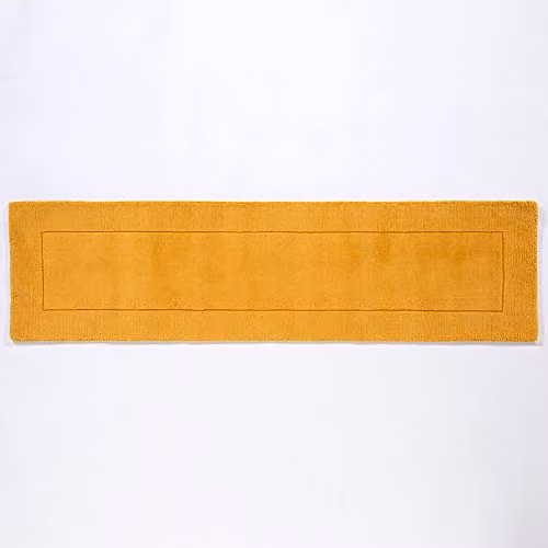 Mayfair Hand-Knotted Ochre Wool Area Rug, W: 60 cm, L: 230 cm – 1