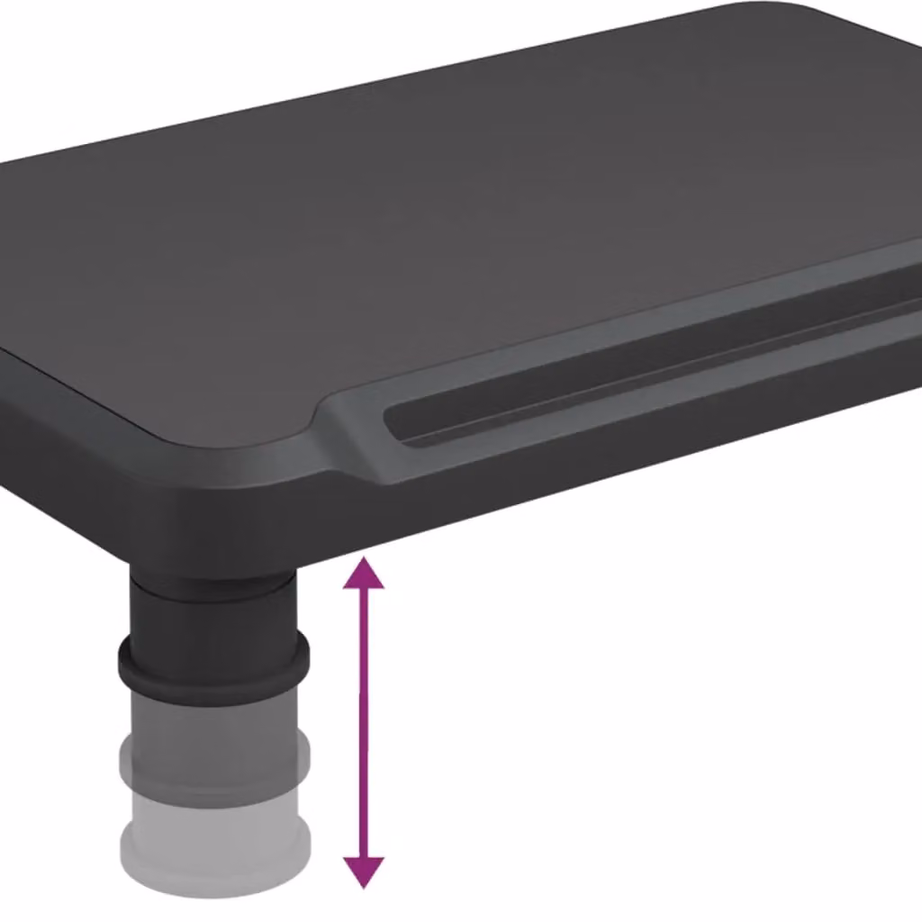 Berkfield Home Monitor Stand Black W/D/H: 38 x 24 x 10.5 cm – 5