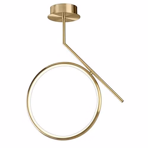 Netlighting Inspired Olimpia LED Ceiling Light, 25W, 3000K, 1875lm, IP20, Gold/Brass – 1