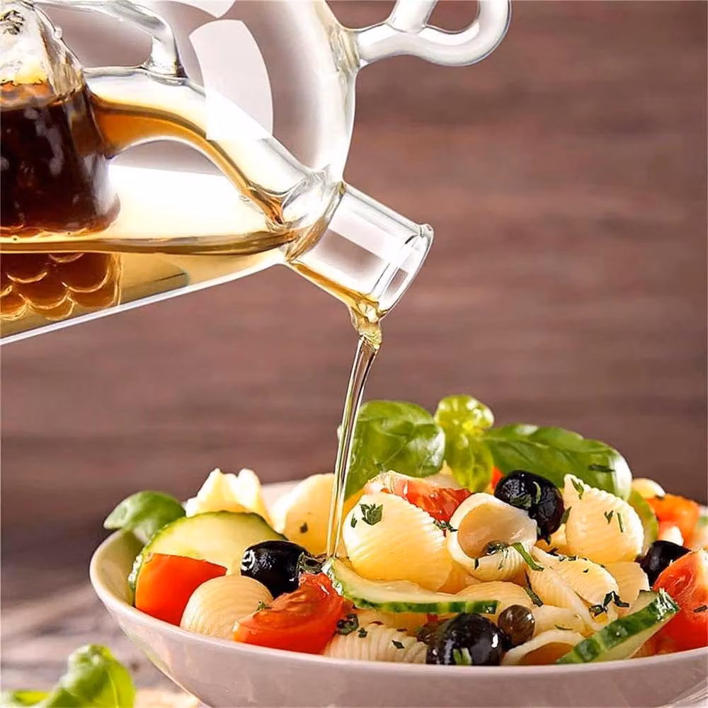 SPETLEK 2 in 1 Glass Oil and Vinegar Dispenser in Clear – 5